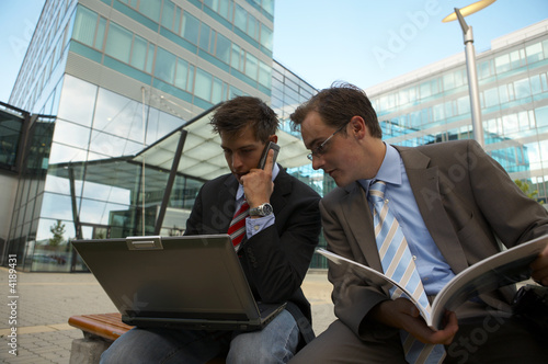 working business men