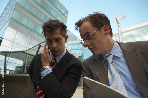 working business men