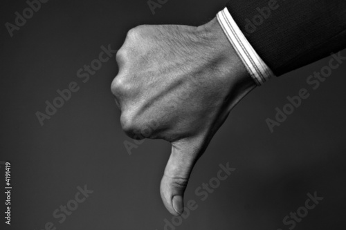 Hand with thumb down