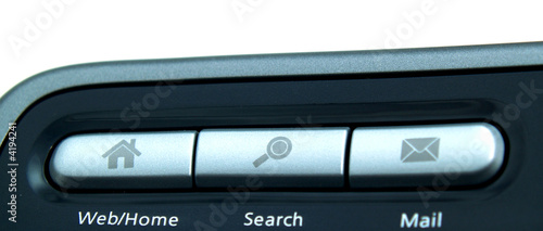 Internet control panel keyboard buttons