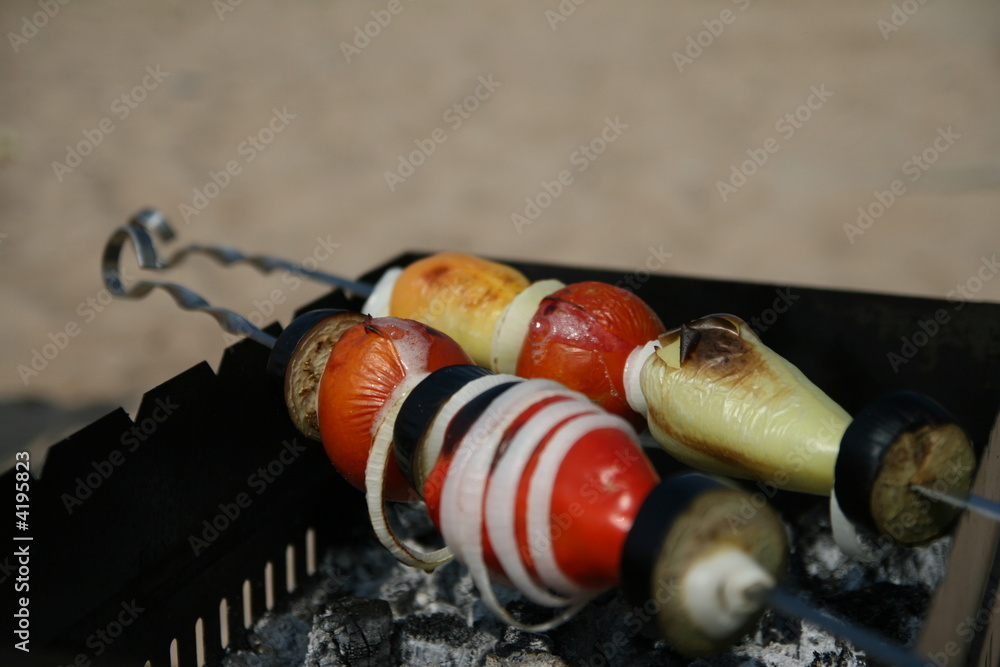smoked vegetables