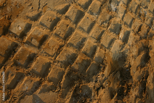 tyre tracks in dirt
