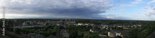 paysage panoramique de montjean sur loire