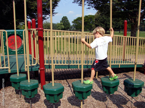 Boy on School Playgrond