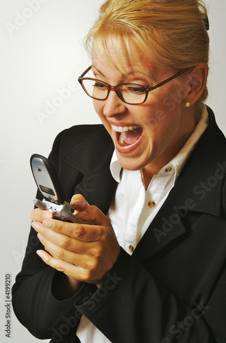 Business woman expresses he...