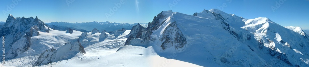 Obraz premium panoramique massif du mont blanc