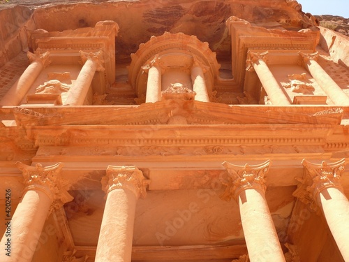 Treasury, Al-Khazneh, facade, close up, Petra, Jordan