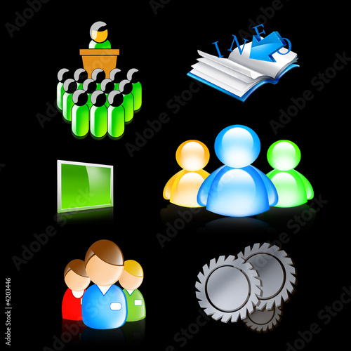 icons, web buttons, business
