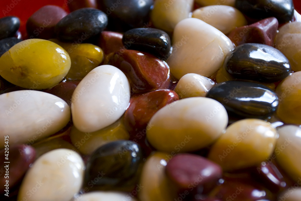 Colorful pebbles