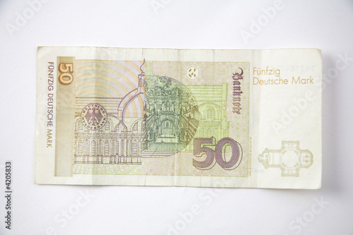 50 D-Mark, Rückseite