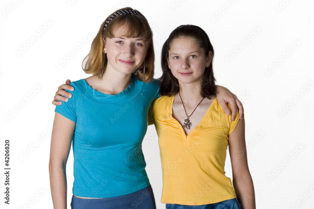 Two attractive teen girls Two attractive teen girls