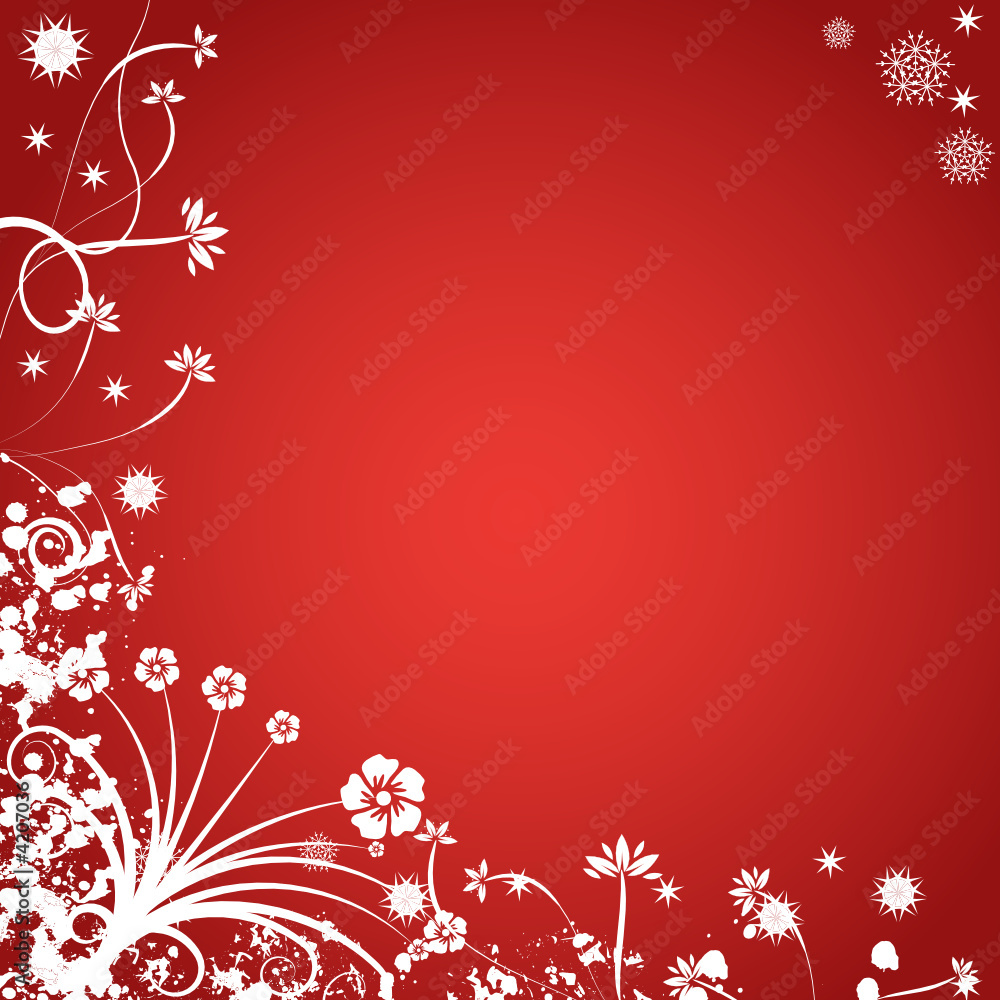 beautiful abstract vector winter floral design beautiful abstract vector winter floral design