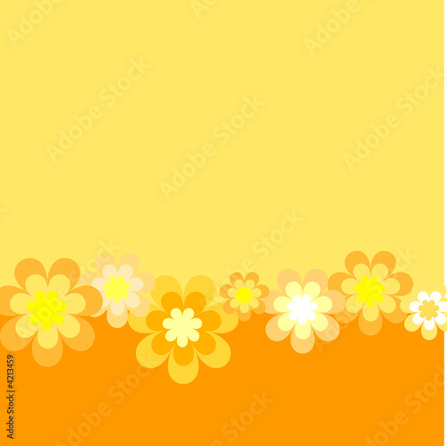 Retro floral background