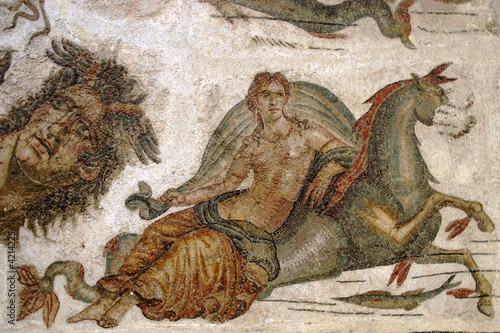 Fotografija Fragmnet of ancient greek mosaic