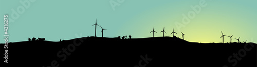 Ombres d'éoliennes