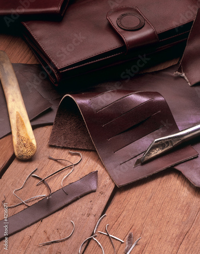 leather still life