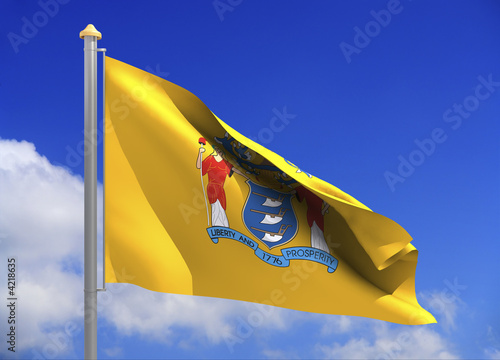 New Jersey flag (include clipping path)