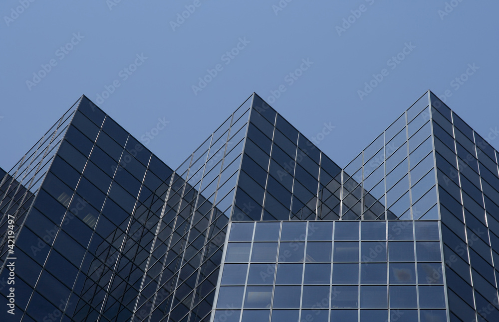 Triangular shape of an office building
