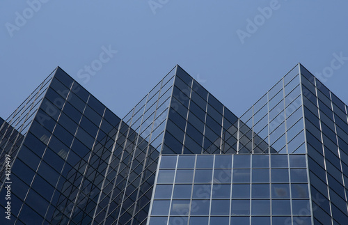 Triangular shape of an office building