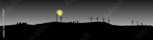 Ombres d'éoliennes