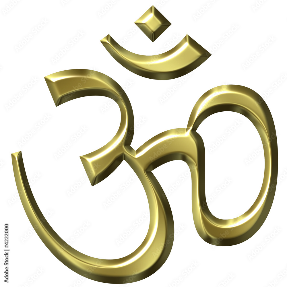 3D Golden Hinduism Symbol Stock Illustration Adobe Stock