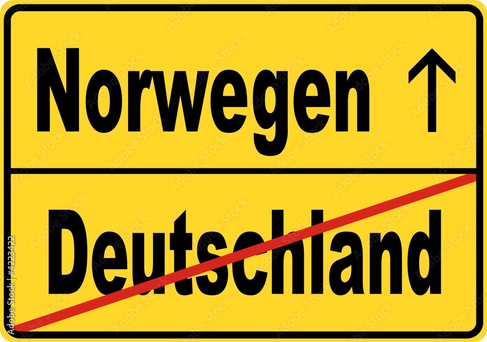 Fototapeta premium Leben und Arbeiten in Norwegen