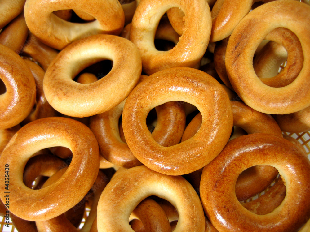 ring bagels as a background ring bagels as a background