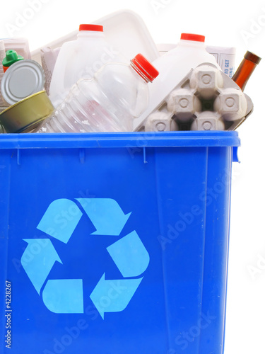 Bin of recyclables
