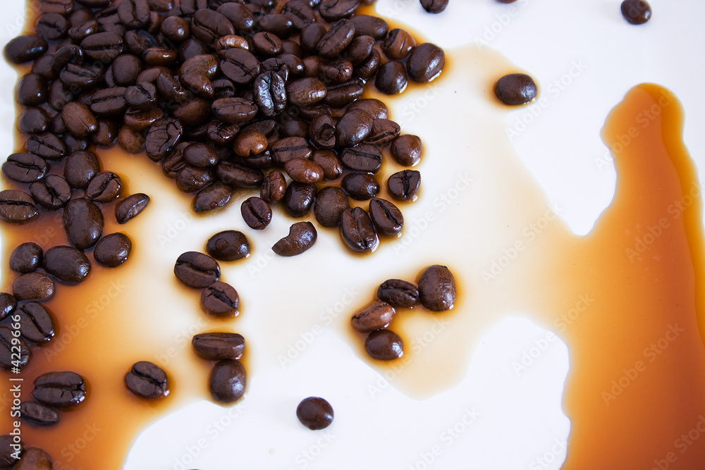 Obraz premium Café renversé