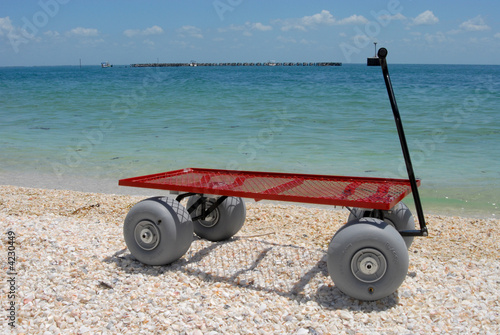 Beach cart.