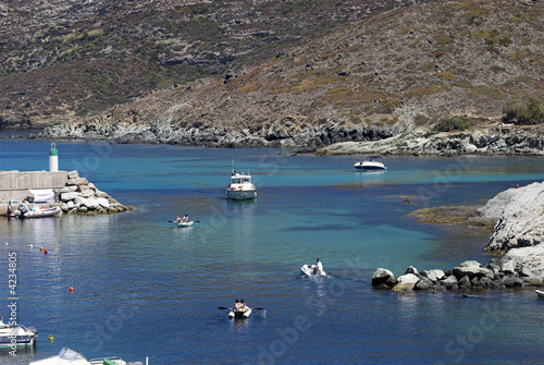 Boats in the Mediterranean Sea photo