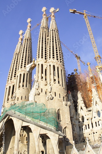Barcelona: Temple of the Sagrada Familia by Antonio Gaudi