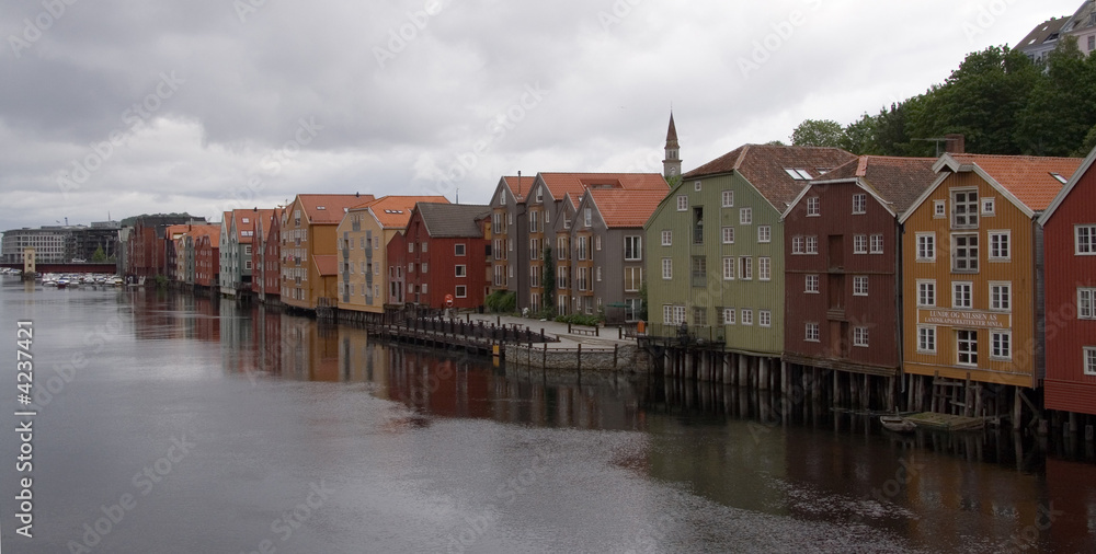 waterfront buildings, Trondheim, Norway