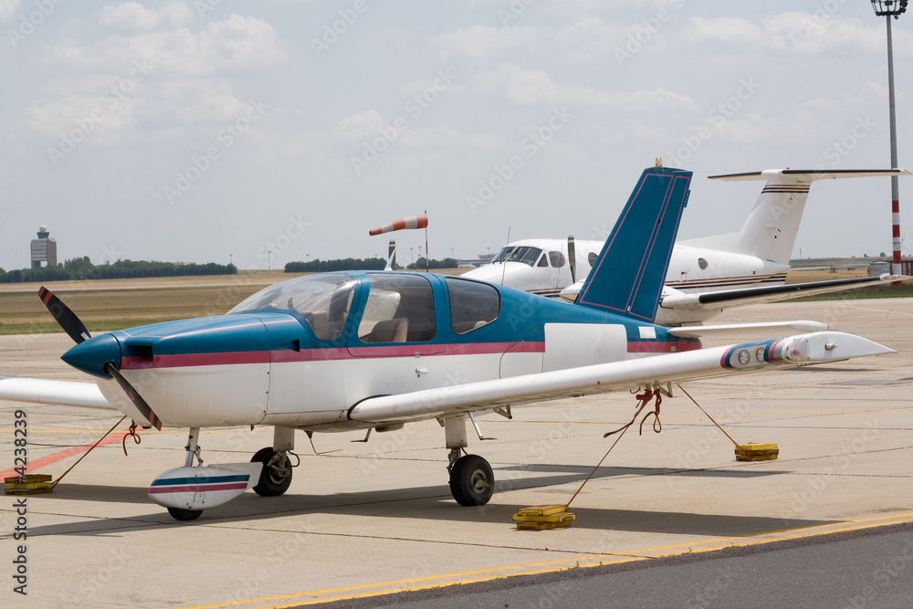 private business jets parked at the airport private business jets parked at the airport