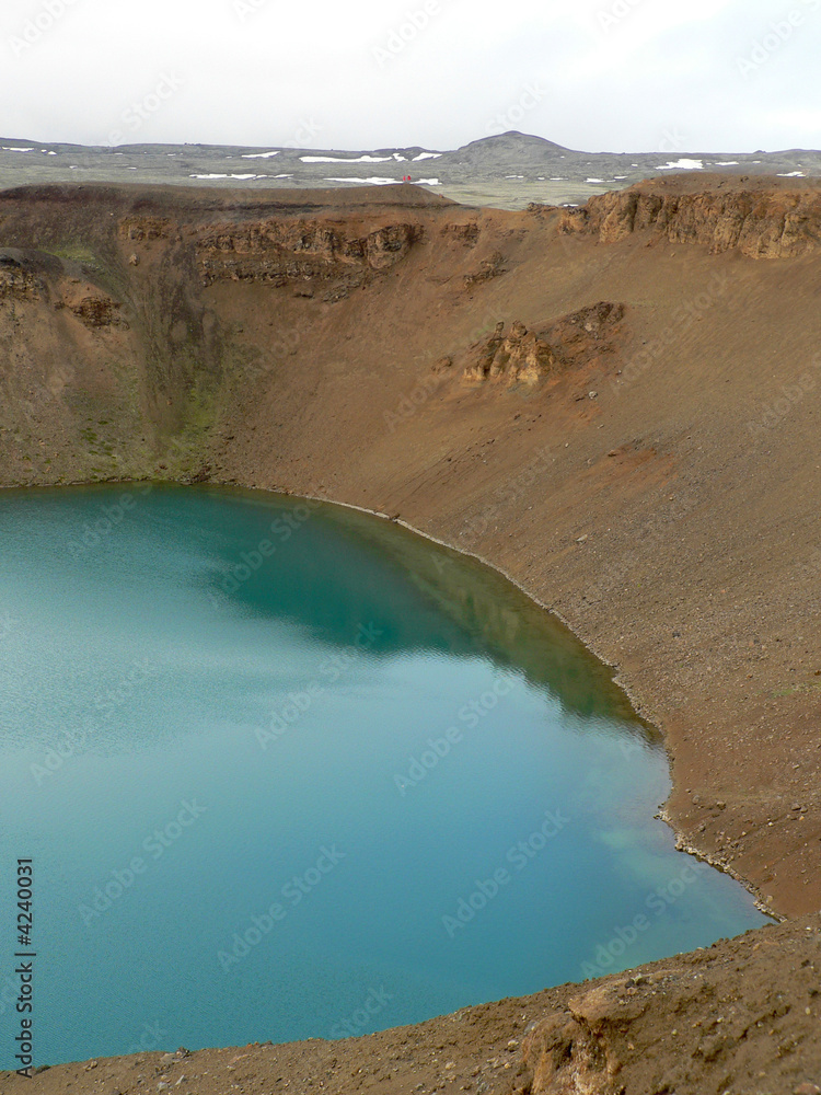 Cratère en Islande