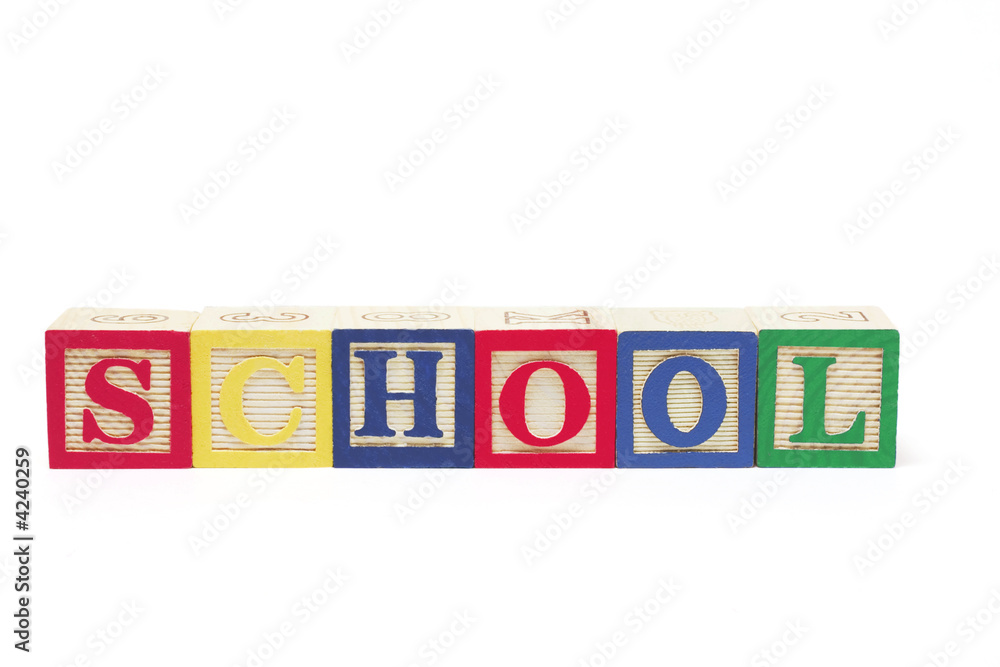 Alphabet Blocks - School Alphabet Blocks - School
