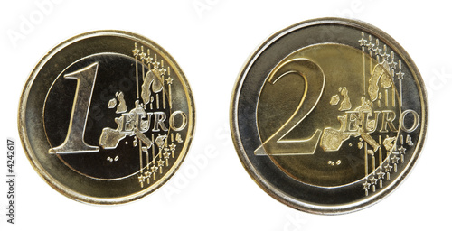 Euro on White