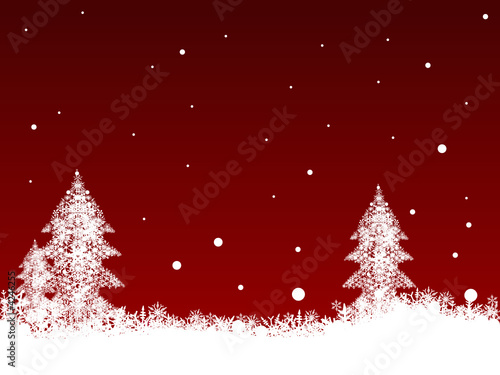 Snowflakes and Xmas trees