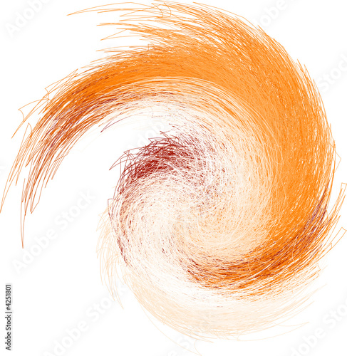 abstrakte Form aus Spiralen