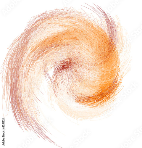 abstrakte Form aus Spiralen
