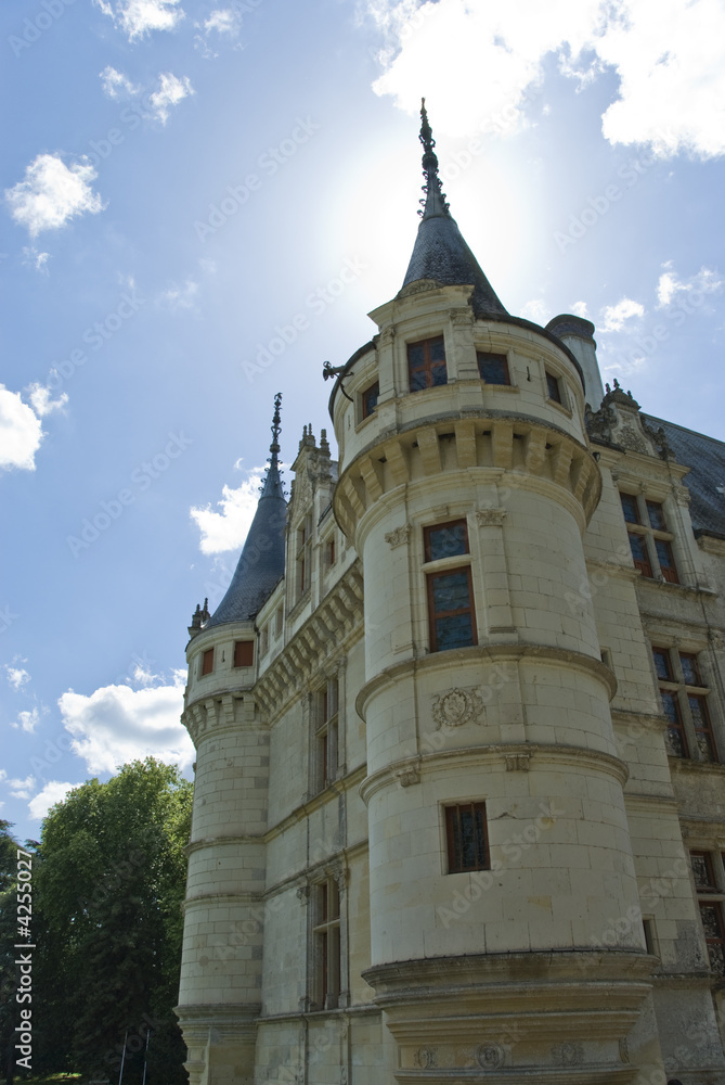 Fototapeta premium Chateau Azay-le-Rideau Tower