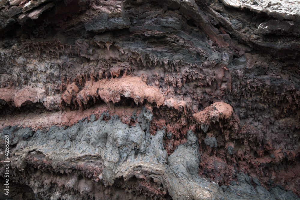 Fototapeta premium melted volcanic stones