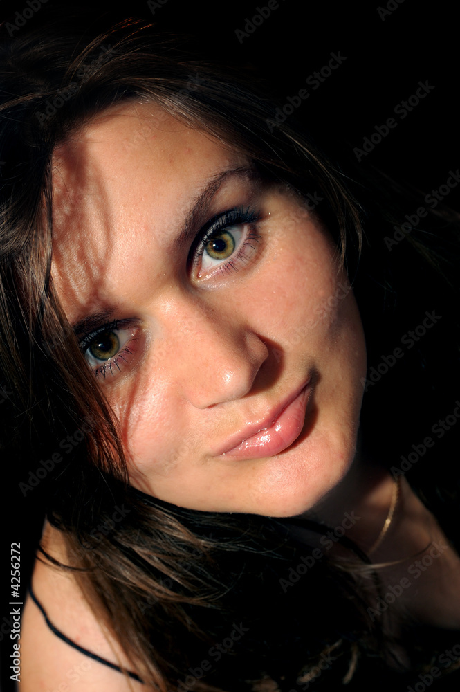 Portrait of a beautiful young brunette Portrait of a beautiful young brunette