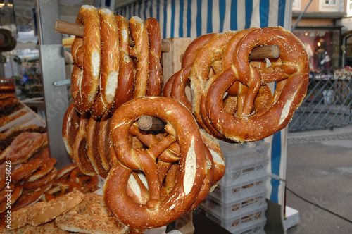 Pretzels, town market, Salzburg, Austria