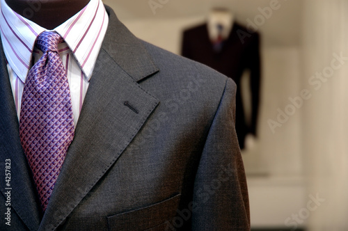 Suits on shop mannequins