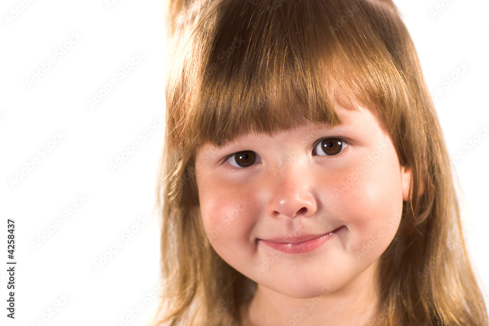 Portrait of a pretty smiling little girl Portrait of a pretty smiling little girl
