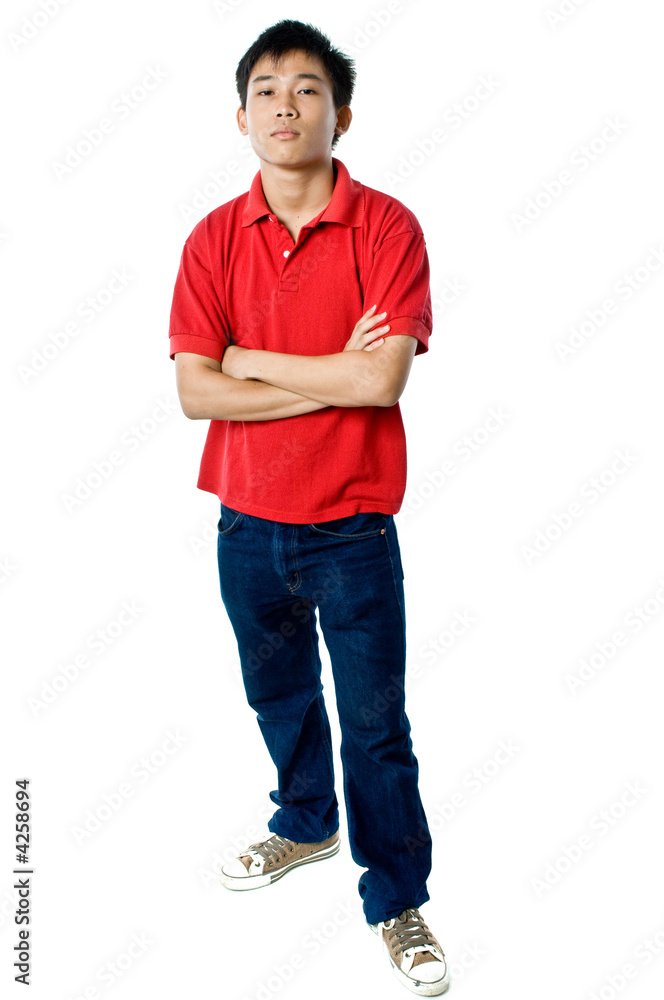 Naklejka premium Relaxed teenager