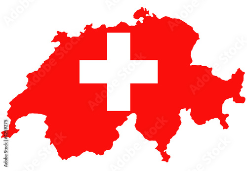 Fond de carte "Drapeau Suisse" non détouré
