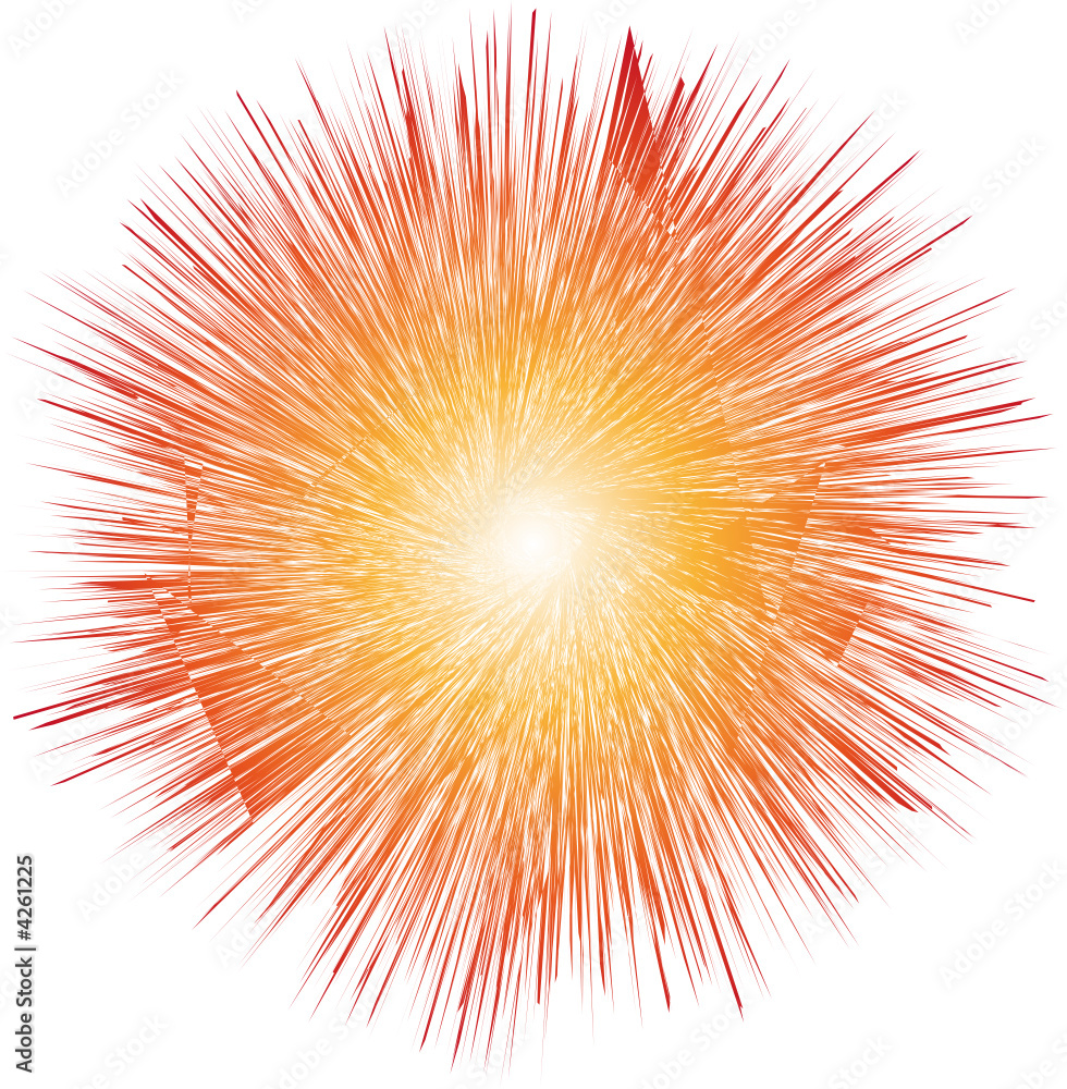 Obraz premium abstrakte form, explosion