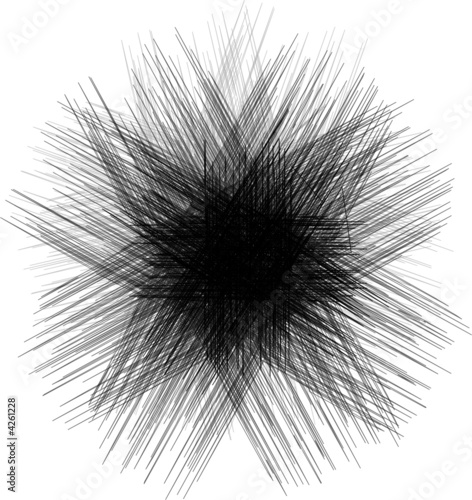 abstrakte form aus strichen